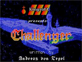 Title screen of Challenger on the Commodore Amiga.