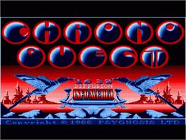 Title screen of Chrono Quest on the Commodore Amiga.