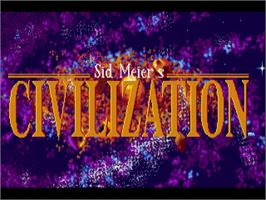 Title screen of Civilization on the Commodore Amiga.