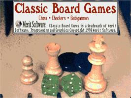 Title screen of Classic Board Games on the Commodore Amiga.