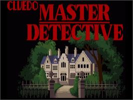 Title screen of Cluedo - Master Detective on the Commodore Amiga.