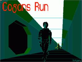 Title screen of Cogan's Run on the Commodore Amiga.