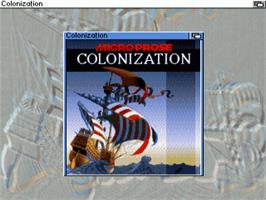 Title screen of Colonization on the Commodore Amiga.