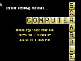 Title screen of Computer Scrabble on the Commodore Amiga.