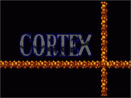 Title screen of Cortex on the Commodore Amiga.