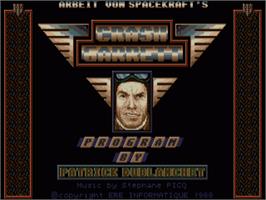 Title screen of Crash Garrett on the Commodore Amiga.