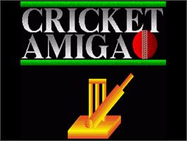 Title screen of Cricket on the Commodore Amiga.