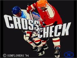 Title screen of Crosscheck - Eishockey Action on the Commodore Amiga.