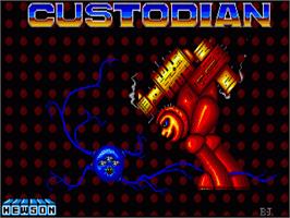 Title screen of Custodian on the Commodore Amiga.