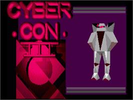 Title screen of Cybercon 3 on the Commodore Amiga.