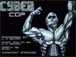 Title screen of Cybercop on the Commodore Amiga.