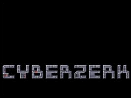 Title screen of Cyberzerk on the Commodore Amiga.