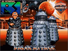 Title screen of Dalek Attack on the Commodore Amiga.