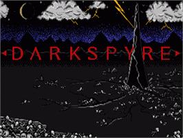 Title screen of DarkSpyre on the Commodore Amiga.