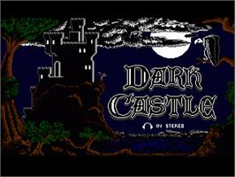 Title screen of Dark Castle on the Commodore Amiga.