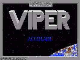 Title screen of Day of the Viper on the Commodore Amiga.