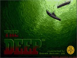 Title screen of Deep, The on the Commodore Amiga.