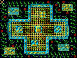 Title screen of Denjoy on the Commodore Amiga.