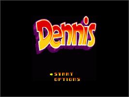 Title screen of Dennis on the Commodore Amiga.