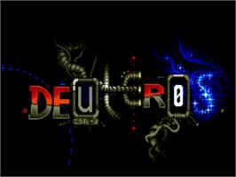 Title screen of Deuteros on the Commodore Amiga.