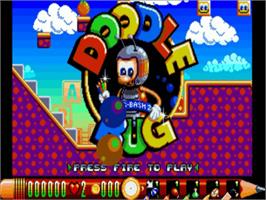 Title screen of Doodle Bug: Bug Bash 2 on the Commodore Amiga.