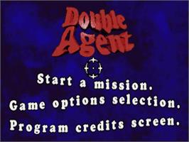 Title screen of Double Agent on the Commodore Amiga.