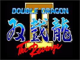 Title screen of Double Dragon II - The Revenge on the Commodore Amiga.