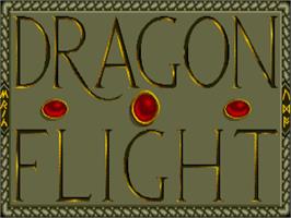 Title screen of Dragonflight on the Commodore Amiga.
