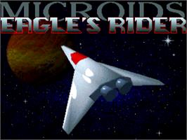 Title screen of Eagle's Rider on the Commodore Amiga.