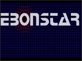 Title screen of Ebonstar on the Commodore Amiga.