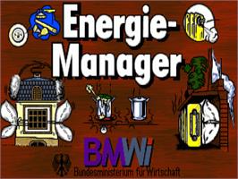Title screen of Energie-Manager on the Commodore Amiga.