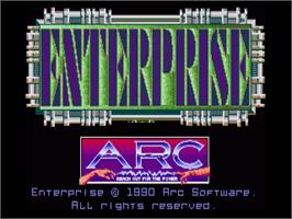 Title screen of Enterprise on the Commodore Amiga.