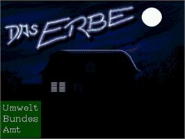 Title screen of Erbe, Das on the Commodore Amiga.