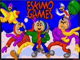 Title screen of Eskimo Games on the Commodore Amiga.