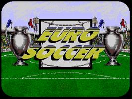 Title screen of Euro Soccer on the Commodore Amiga.