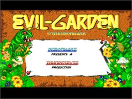 Title screen of Evil Garden on the Commodore Amiga.