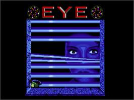 Title screen of Eye on the Commodore Amiga.