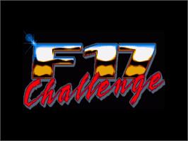 Title screen of F17 Challenge on the Commodore Amiga.