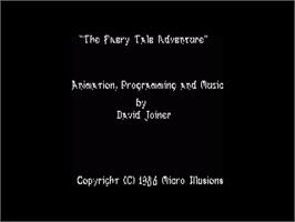Title screen of Faery Tale Adventure, The on the Commodore Amiga.