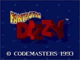 Title screen of Fantastic Dizzy on the Commodore Amiga.