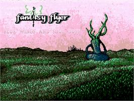 Title screen of Fantasy Flyer on the Commodore Amiga.