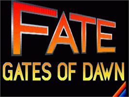 Title screen of Fate - Gates Of Dawn on the Commodore Amiga.