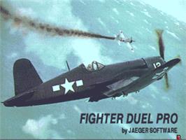 Title screen of Fighter Duel Pro on the Commodore Amiga.
