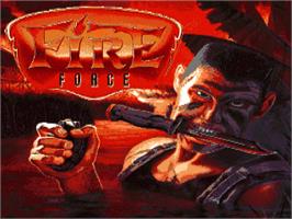 Title screen of Fire Force on the Commodore Amiga.