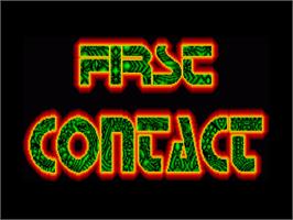 Title screen of First Contact on the Commodore Amiga.