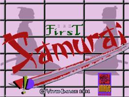Title screen of First Samurai on the Commodore Amiga.