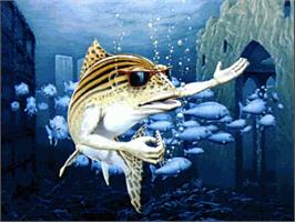 Title screen of Fish! on the Commodore Amiga.