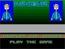 Title screen of Flaschbier on the Commodore Amiga.