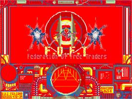 Title screen of Foft - Federation Of Free Traders on the Commodore Amiga.