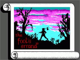Title screen of Fool's Errand on the Commodore Amiga.